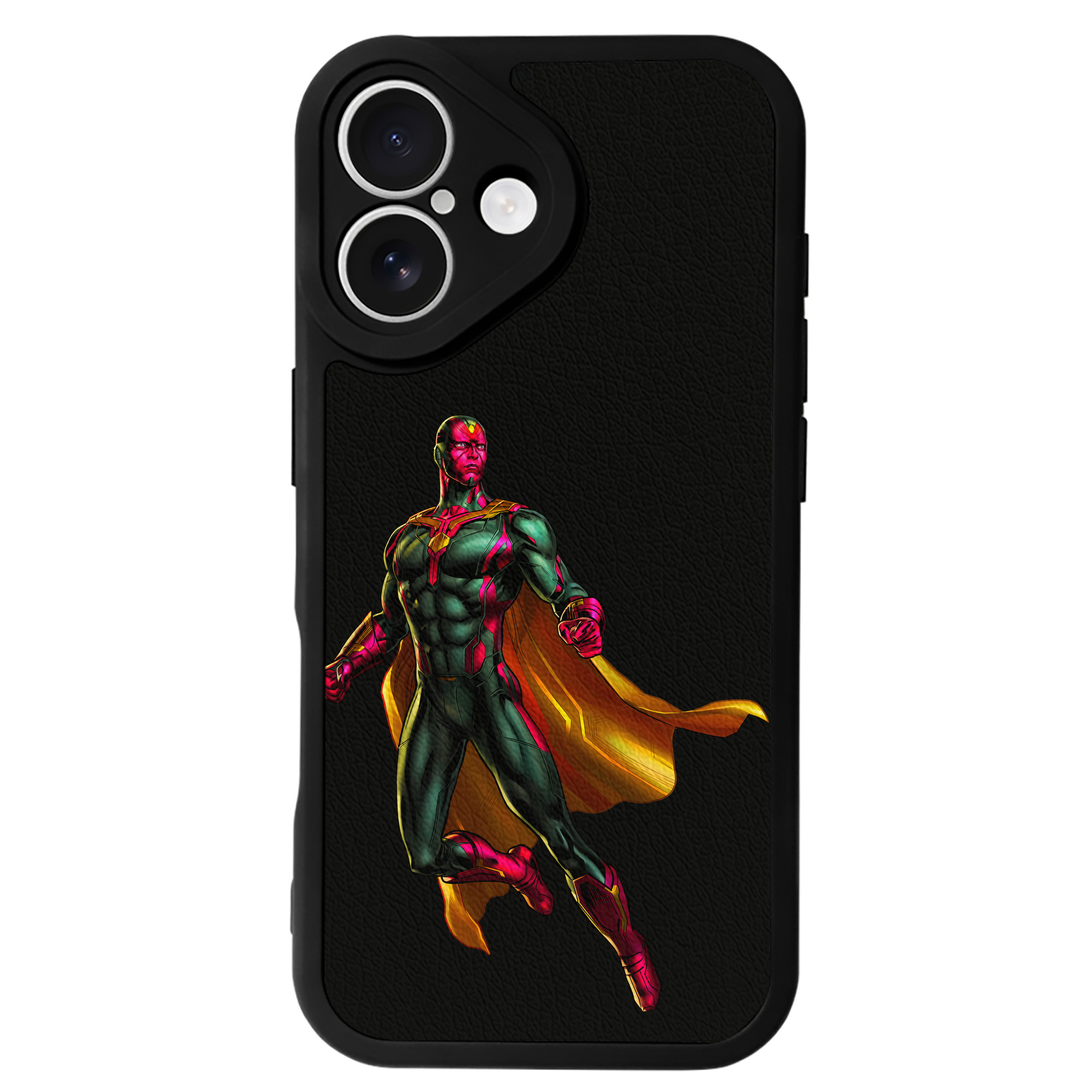 （画像用） アベンジャーズ The Avengers 【iPhone 16シリーズ対応】シリコンスマホケース（レザー調） 材質：シリコン